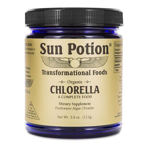 Sun Potion Chlorella Powder (Organic Algae Powder), 111g/3.9 oz
