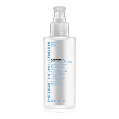 Peter Thomas Roth AHA/BHA Acne Clearing Gel on white background