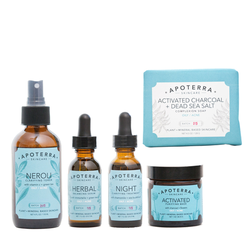 APOTERRA Facial Kit - Blemish Buster on white background