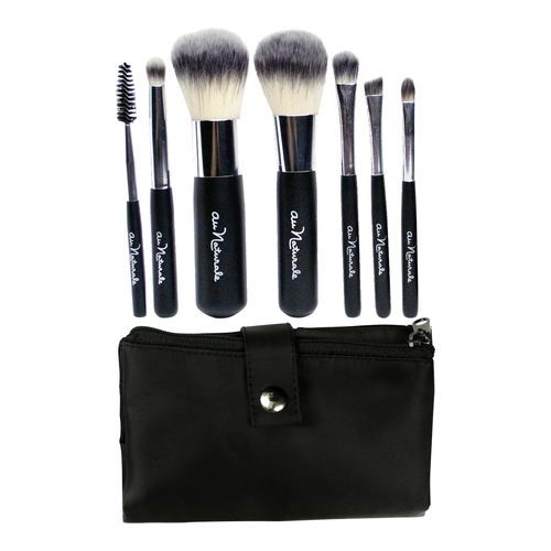 Au Naturale Cosmetics Travel Brush Collection on white background