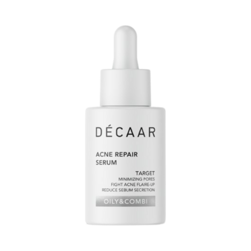 Decaar Acne Repair Serum on white background