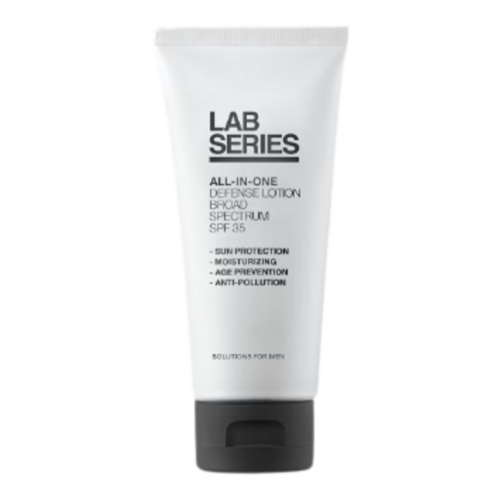 Lab Series All in One Defense Lotion SPF35 on white background