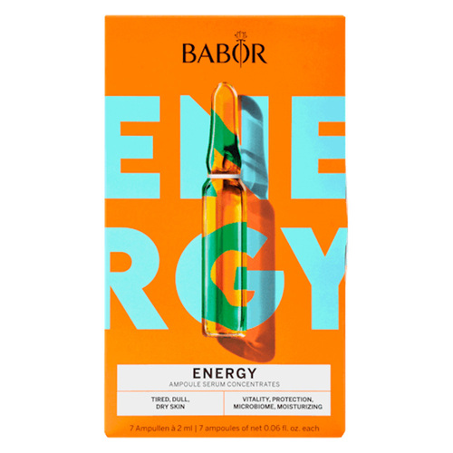 Babor Ampoule Concentrates Energy Set on white background