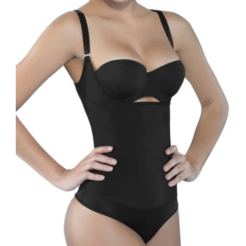 Ann Chery Fajas Body Senos Libres Panty 4010 in Black - 2XL Size on white background