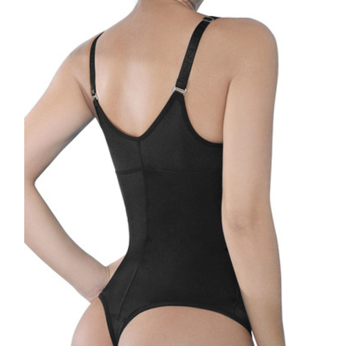 Ann Chery Fajas Body Senos Libres Panty 4010 in Black - 2XL Size on white background