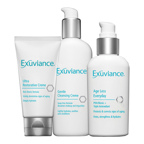 Exuviance Antiaging Solutions Kit on white background