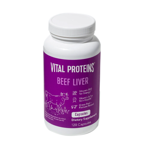 Vital Proteins Beef Liver on white background