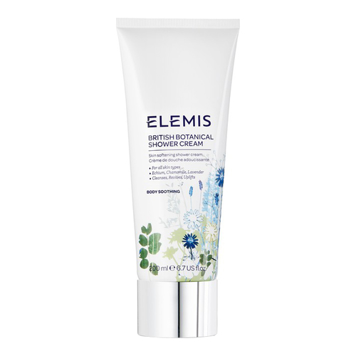 Elemis British Botanicals Shower Cream on white background