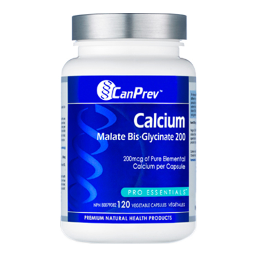 CanPrev Calcium Malate Bis-Glycinate 200 on white background