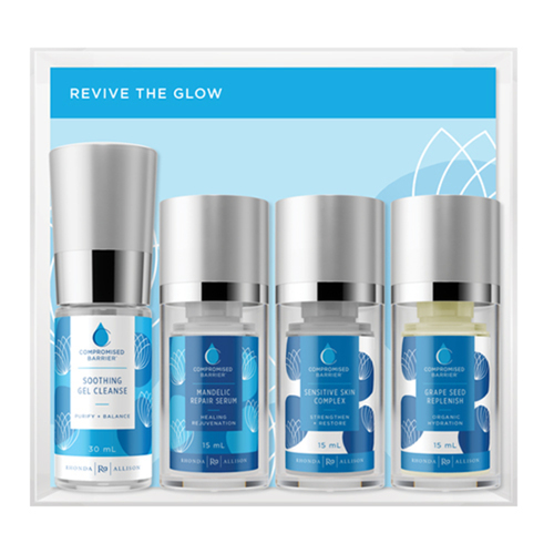 Rhonda Allison Compromised Barrier Revive the Glow Travel Kit on white background