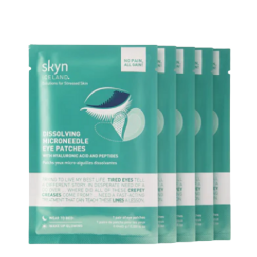 Skyn Iceland Dissolving Microneedle Eye Patches on white background