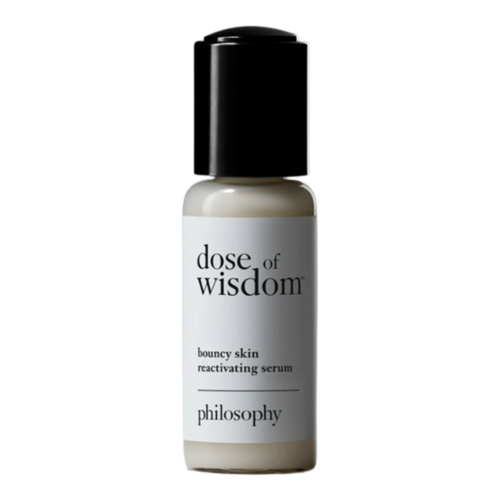 Philosophy Dose of Wisdom Bouncy Skin Reactivating Serum on white background