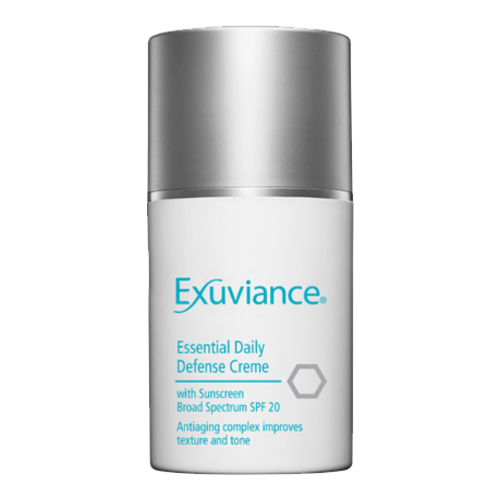 Exuviance Essential Daily Defense Creme SPF20 on white background