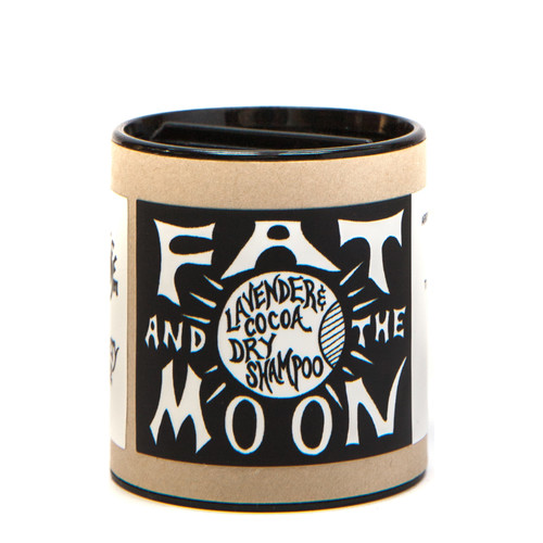 Fat and the Moon Lavender and Cocoa Dry Shampoo on white background