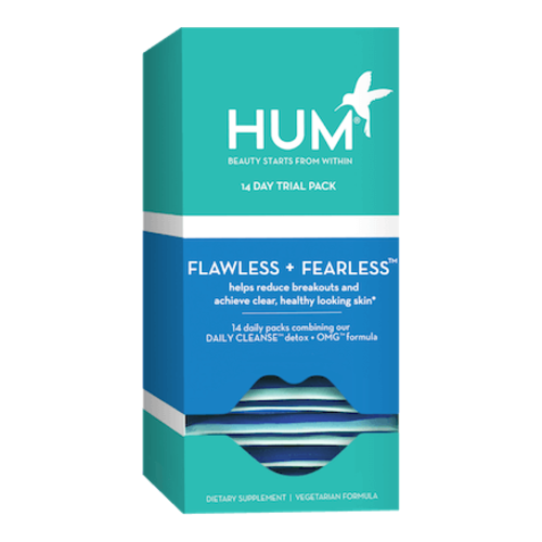 HUM Nutrition Flawless + Fearless on white background