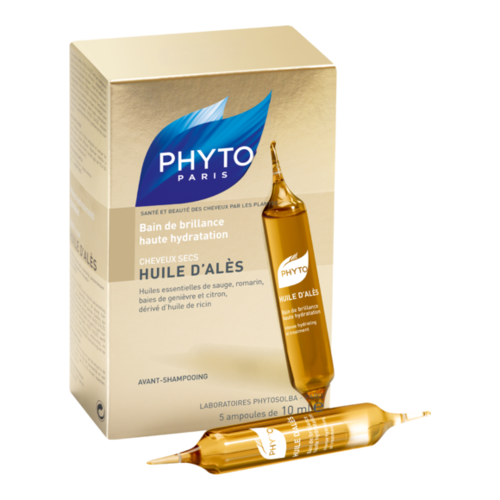 Phyto Huile dAles Intense Hydrating Oil Treatment on white background