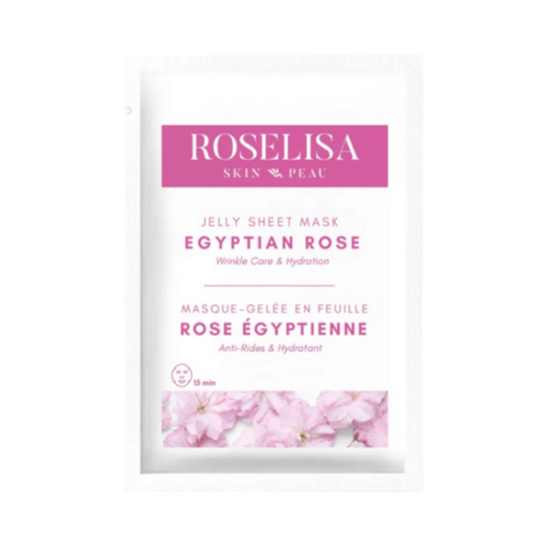 ROSELISA Jelly Sheet Mask - Egyptian Rose on white background