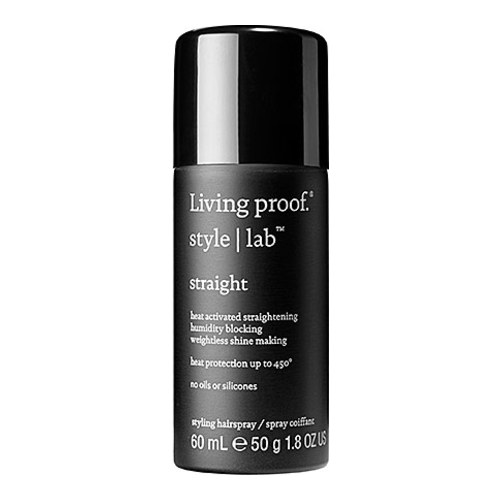 Living Proof Straight Spray on white background