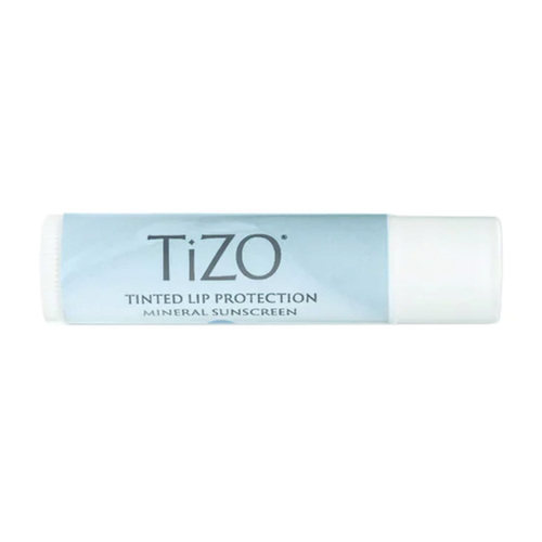 TiZO Lip Protection Tinted SPF 45 on white background