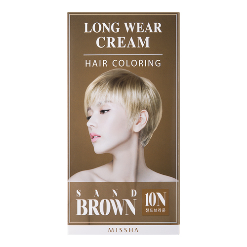 MISSHA Long-Wear Cream Hair Coloring - Sand Brown, 1 set