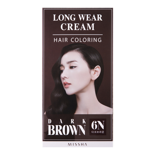 MISSHA Long-Wear Cream Hair Coloring - Black on white background