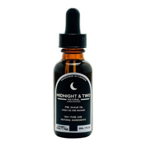 Midnight and Two Pre-Shave Oil - Natural (Unscented), 30ml/1 fl oz