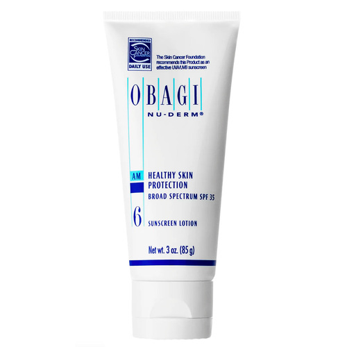 Obagi Nu-Derm Healthy Skin Protection SPF35 on white background