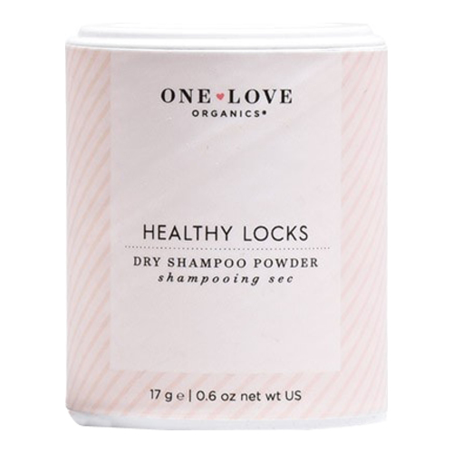 One Love Organics Healthy Locks Dry Shampoo Powder on white background