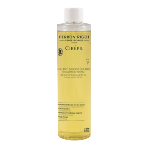 Cirepil Pre and Post Depilatory Oil on white background