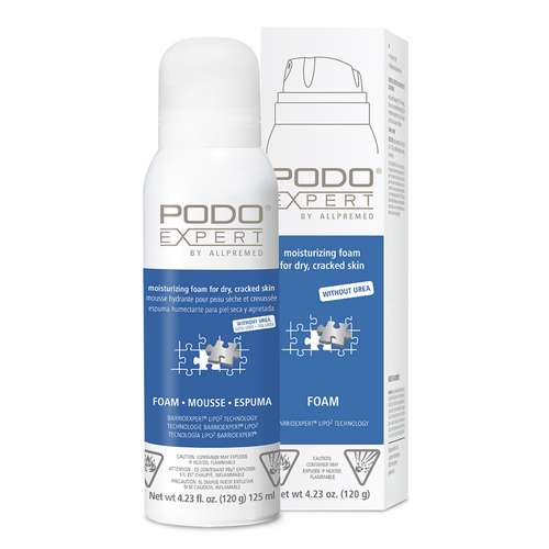 Podoexpert by Allpremed  Repair FoamCream UREA-FREE - Dry to Cracked Skin on white background