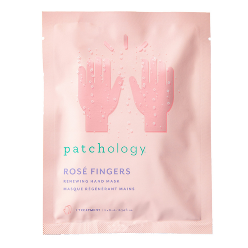 Patchology Rose Fingers Hydrating and Anti-Aging Hand Mask (1 pair) on white background