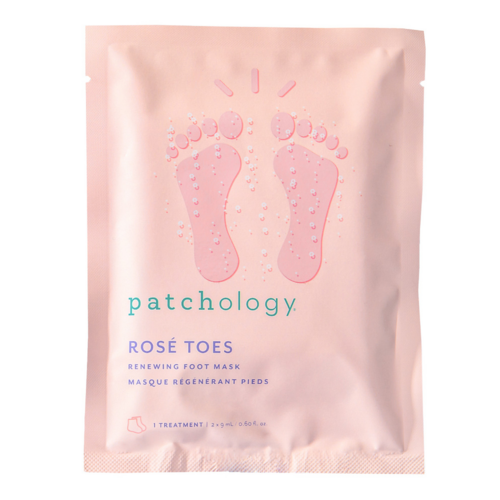 Patchology Rose Toes-Renewing + Protecting Foot Mask on white background