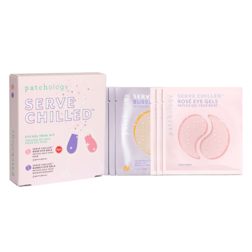 Patchology Serve Chilled: Eye Gel Trial Kit on white background