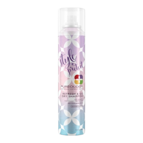 Pureology Style + Protect Refresh and Go Dry Shampoo on white background