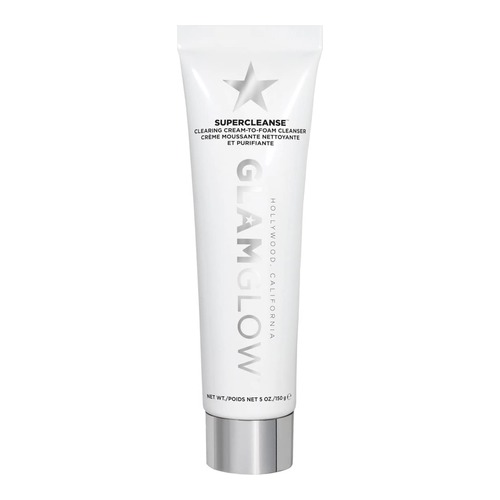 Glamglow SuperCleanse Clearing Cream-to-Foam Cleanser on white background