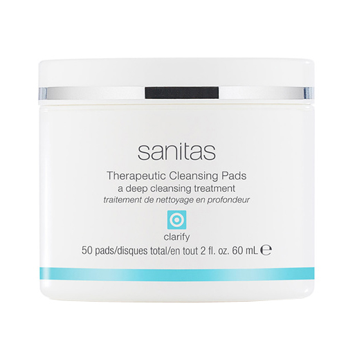 Sanitas Therapeutic Cleansing Pads on white background