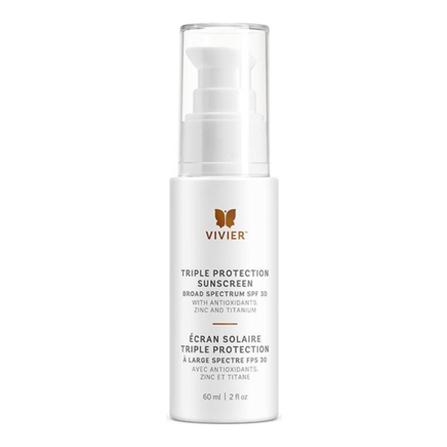 VivierSkin Triple Protection Sunscreen Broad Spectrum SPF 30 on white background