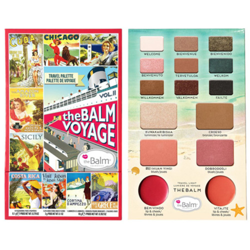 theBalm Balm Voyage Vol. 2 Face Palette on white background