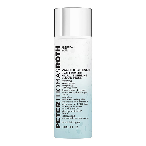 Peter Thomas Roth Water Drench Hyaluronic Micro-Bubbling Cloud Mask on white background