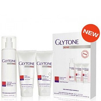 Glytone Anti-Irritating Acne Treatment Kit on white background