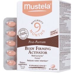 Mustela Body Firming Activator 60 capsules Mustela on white background