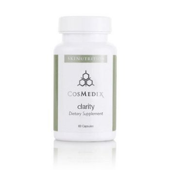CosMedix Skinutrition Clarity Supplement 60 Capsules CosMedix on white background