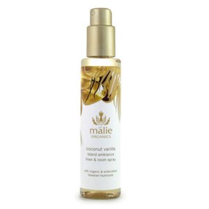 Malie Organics Coconut Vanilla Linen & Room Spray on white background