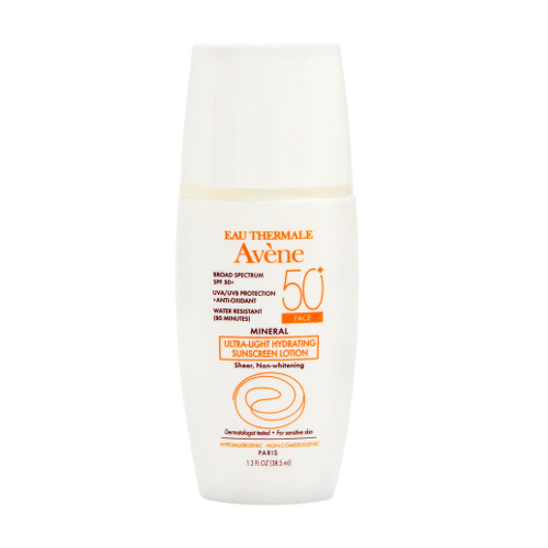 Avene Mineral Ultra-Light Hydrating Sunscreen Lotion SPF 50 + Face, 38.5ml/1.3 fl oz