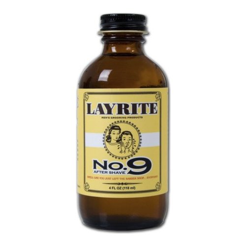 Naturally Yours Layrite No. 9 Bay Rum Aftershave on white background