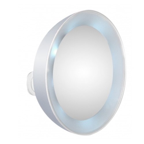 Tweezerman LED Lighted 15x Magnifying Mirror on white background