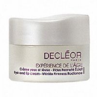 Decleor Experience De l'Age Eye and Lip Cream Wrinkle Firmness Radiance, 15mL, 0.50 oz