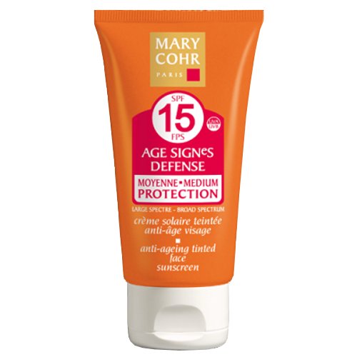 Mary Cohr Age Signes Defense Tinted SPF 15 on white background