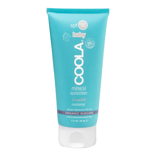 Coola Mineral Baby Organic SPF 50 Unscented on white background