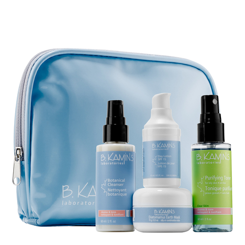 B Kamins Oily and Combination Skin Starter Kit on white background